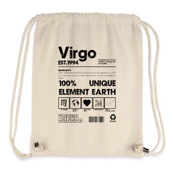 Virgo Vibes : Terre, logique et rire - Sac à cordon recyclé Stanley/Stella - blanc naturel - Devant