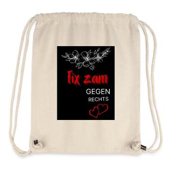 Fix gegen rechts - Sac à cordon recyclé Stanley/Stella - blanc naturel - Devant