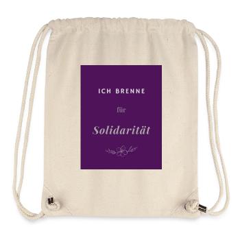Solidaritaet - Sac à cordon recyclé Stanley/Stella - blanc naturel - Devant