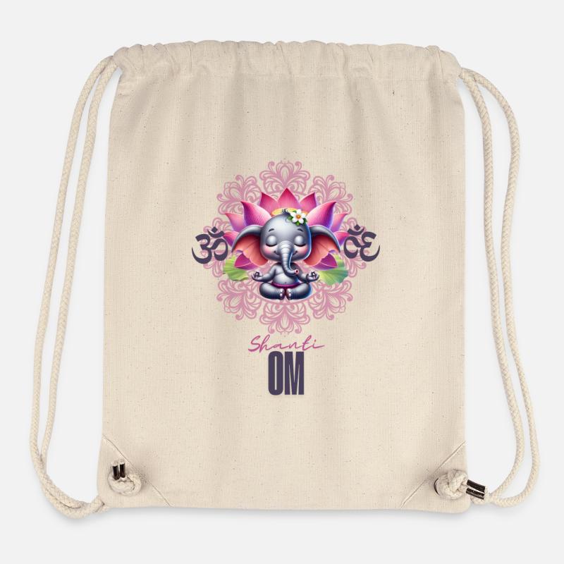 Inhale Calm, Exhale Peace - Stanley/Stella Recycled Gym Bag - natural