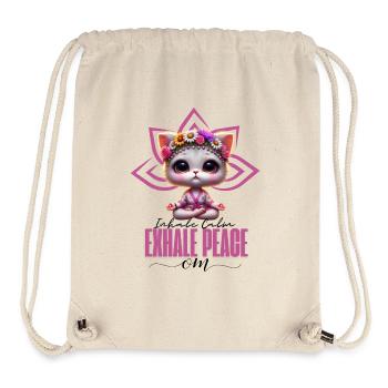 InhaleCalmExhalePeace - Stanley/Stella recycelter Gym Bag - Naturweiß - Vorne