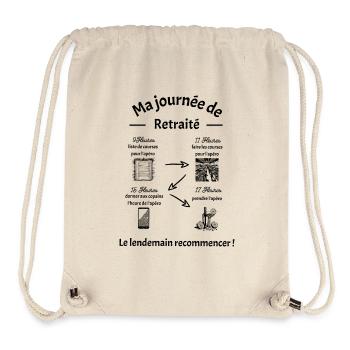 Ruhestand - Stanley/Stella recycelter Gym Bag - Naturweiß - Vorne