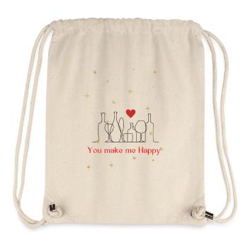 You make me Happy - Stanley/Stella Recycled Gym Bag - natural - Front