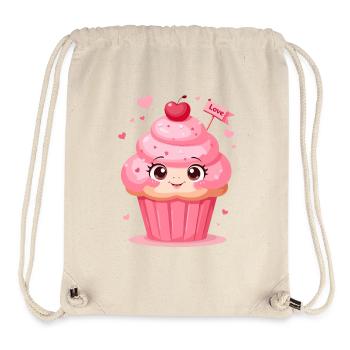 Valentinstag Muffin Liebe - Stanley/Stella recycelter Gym Bag - Naturweiß - Vorne