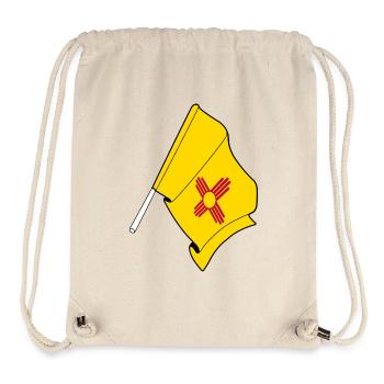 Drapeau du Nouveau-Mexique - Sac à cordon recyclé Stanley/Stella - blanc naturel - Devant