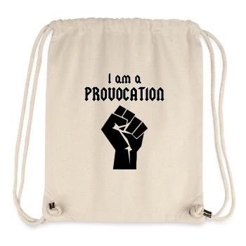 I am a Provocation - Stanley/Stella Recycled Gym Bag - natural - Front