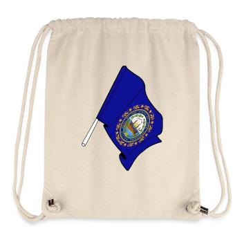 Flagge von New Hampshire - Stanley/Stella recycelter Gym Bag - Naturweiß - Vorne