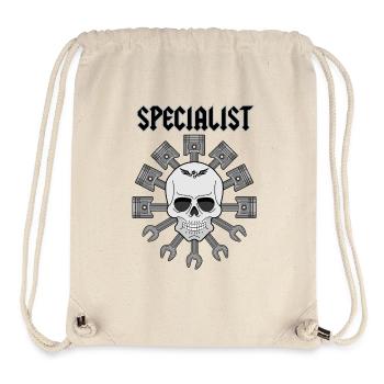 Spécialiste moto - Sac à cordon recyclé Stanley/Stella - blanc naturel - Devant