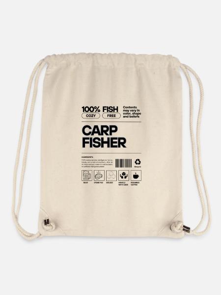 Carp Fisher - Stanley/Stella Recycled Gym Bag - natural