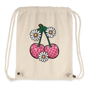 Charming Cherry and Daisy - Stanley/Stella Recycled Gym Bag - natural - Front