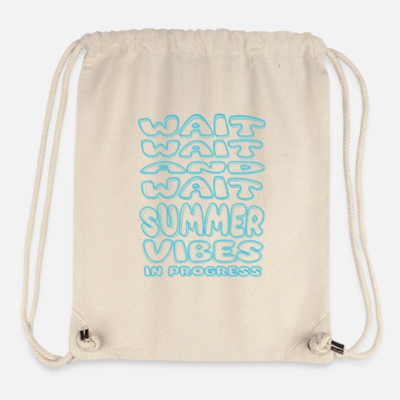 Summer Vibes - Stanley/Stella Recycled Gym Bag - natural