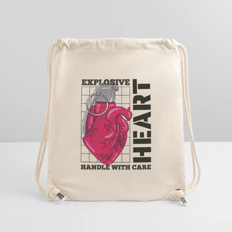 Exploding Heart Stanley/Stella Recycled Gym Bag