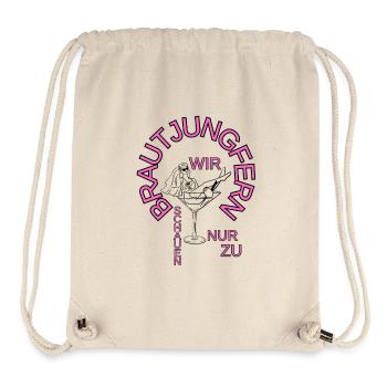 Brautjungfern Junggesellinnenabschied - Stanley/Stella recycelter Gym Bag - Naturweiß - Vorne