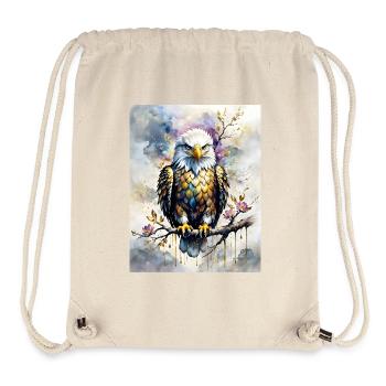Bald Eagle - Stanley/Stella Recycled Gym Bag - natural - Front