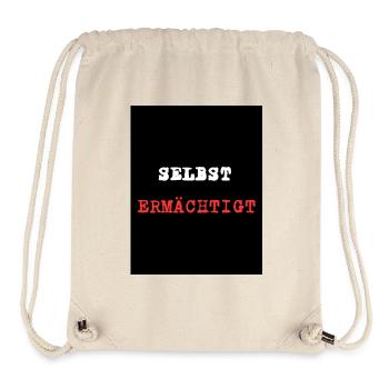 selbst ERMACHTIGT - Sac à cordon recyclé Stanley/Stella - blanc naturel - Devant