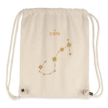 Scorpio Zodiac Sign Star Constellation Golden Tone - Stanley/Stella Recycled Gym Bag - natural - Front