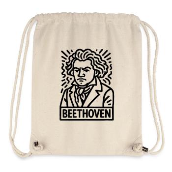 Ludwig van Beethoven - Sac à cordon recyclé Stanley/Stella - blanc naturel - Devant