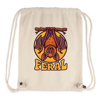 Feral Bat Icon T-Shirt Design - Stanley/Stella Recycled Gym Bag - natural - Front