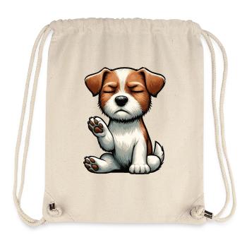 Jack Russel terrier Jack russel liebhaber Jackie - Stanley/Stella recycelter Gym Bag - Naturweiß - Vorne