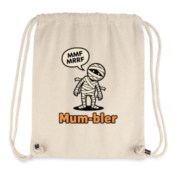 Mummy Character with Speech Bubble - Stanley/Stella Recycled Gym Bag - natural - Front