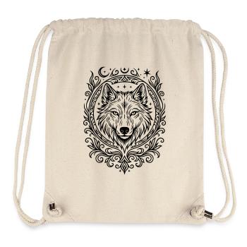 tete de loup - Sac à cordon recyclé Stanley/Stella - blanc naturel - Devant