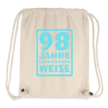 Weisheit 98 - Stanley/Stella recycelter Gym Bag - Naturweiß - Vorne