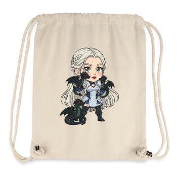 Dragon cosplay Knightess Chibi - Stanley/Stella Recycled Gym Bag - natural - Front