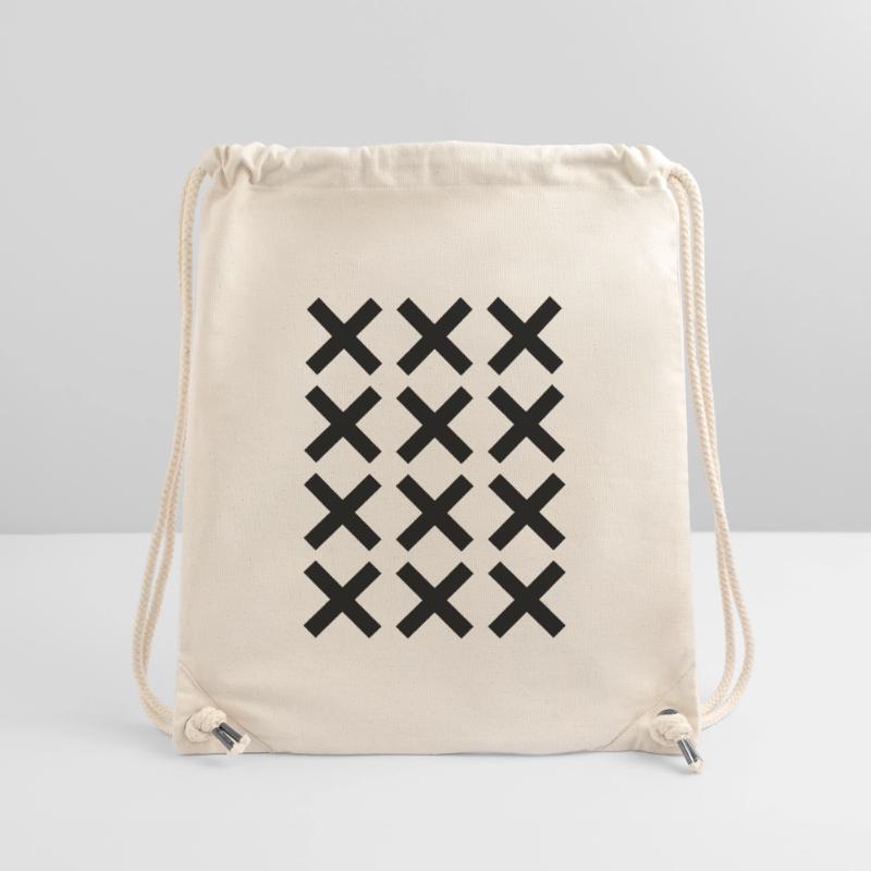X pattern grid design Stanley/Stella Recycled Gym Bag