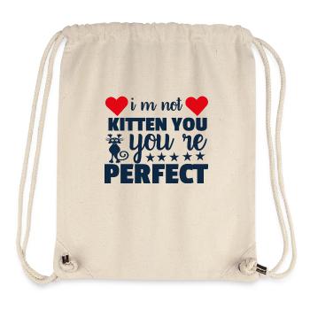 not perfect - Stanley/Stella recycelter Gym Bag - Naturweiß - Vorne