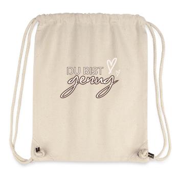 Du bist genug - Stanley/Stella recycelter Gym Bag - Naturweiß - Vorne