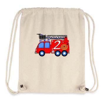 Fire engine 2 birthday children - Stanley/Stella Recycled Gym Bag - natural - Front