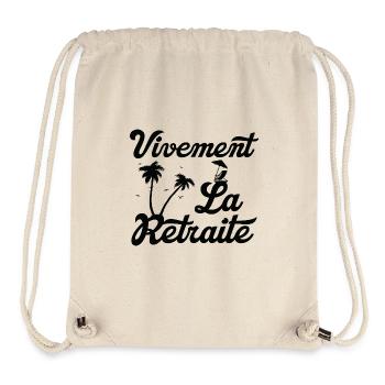 Ich kann den Ruhestand kaum erwarten - Stanley/Stella recycelter Gym Bag - Naturweiß - Vorne