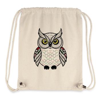 cute owl - Stanley/Stella Recycled Gym Bag - natural - Front