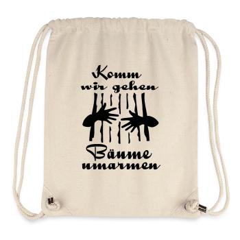 Bäume Umarmen - Stanley/Stella recycelter Gym Bag - Naturweiß - Vorne