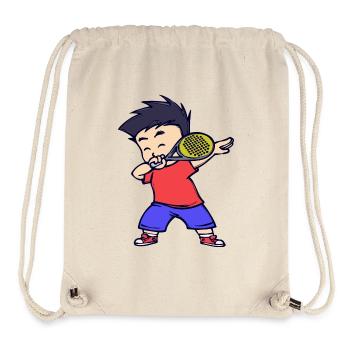 Padel Aufschlag Spieler Sportart Racket Trainer - Stanley/Stella recycelter Gym Bag - Naturweiß - Vorne