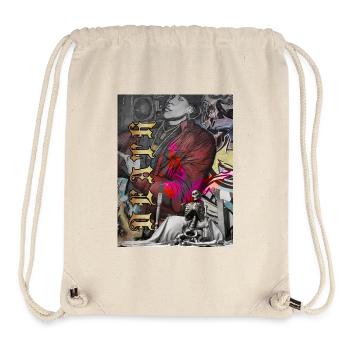 Urban Graffiti Skull Butterfly - Stanley/Stella Recycled Gym Bag - natural - Front