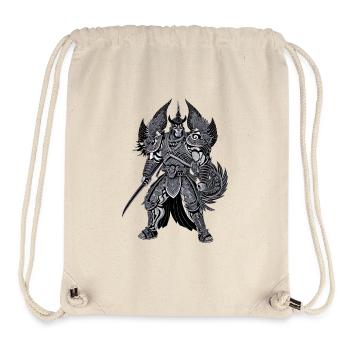Japanese Samurai Warrior Mystical Oni Japan - Stanley/Stella Recycled Gym Bag - natural - Front