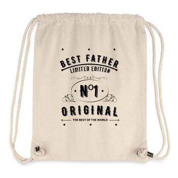 BEST FATHER NUMBER ONE IN THE WORLD - Stanley/Stella Recycled Gym Bag - natural - Front