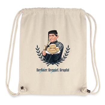 Rieser Grantler // Illustration - Stanley/Stella recycelter Gym Bag - Naturweiß - Vorne