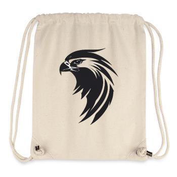 Adler Greifvogel Kopf - Stanley/Stella recycelter Gym Bag - Naturweiß - Vorne