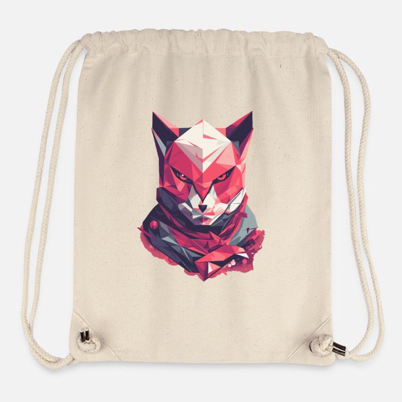 Ikonischer Fuchs 🦊 - Stanley/Stella recycelter Gym Bag - Naturweiß