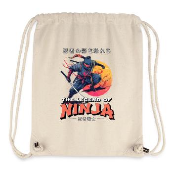 Ninja Fighter Warrior Shinobi Japan Sword Katana - Stanley/Stella Recycled Gym Bag - natural - Front