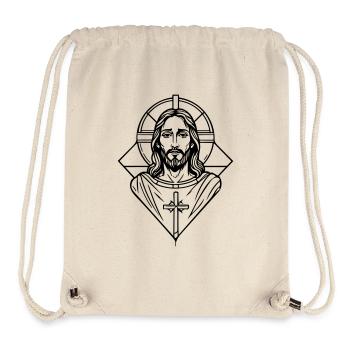 Jesus - Stanley/Stella recycelter Gym Bag - Naturweiß - Vorne