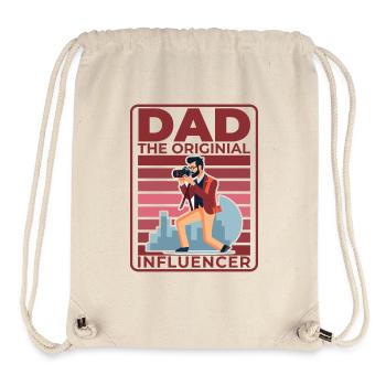 Papa: Der ursprüngliche Influencer - Stanley/Stella recycelter Gym Bag - Naturweiß - Vorne