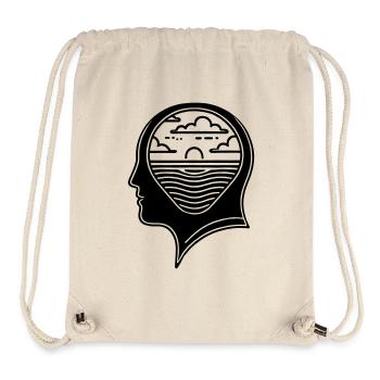 Inner Peace – Head with Sunset - Stanley/Stella Recycled Gym Bag - natural - Front