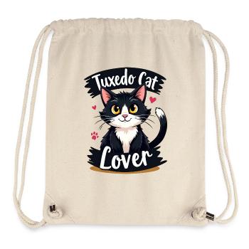 Tuxedo Cat Lover - Geschenk - Stanley/Stella recycelter Gym Bag - Naturweiß - Vorne