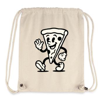 pizza comic - Stanley/Stella recycelter Gym Bag - Naturweiß - Vorne