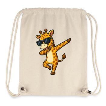 Coole Giraffe Dabbing mit Sonnenbrille Sommer  - Stanley/Stella recycelter Gym Bag - Naturweiß - Vorne