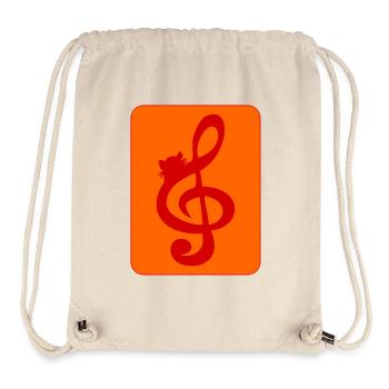 KATZEN MUSIK - Stanley/Stella recycelter Gym Bag - Naturweiß - Vorne