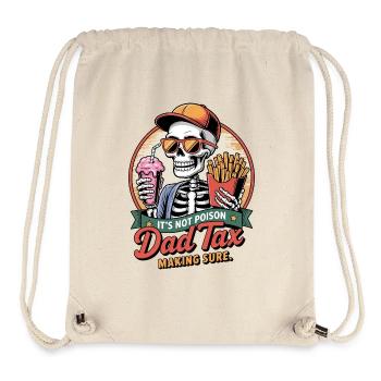Lustige Skelett Papa Steuer - Stanley/Stella recycelter Gym Bag - Naturweiß - Vorne